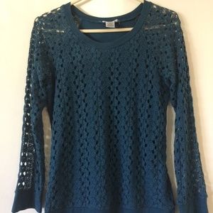 Crochet lace Sweatshirt